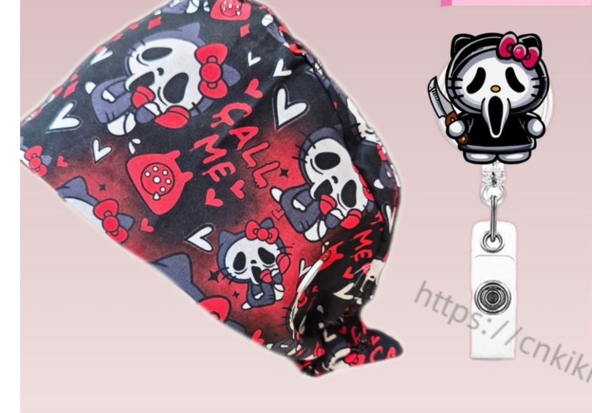 Satin lined scrub cap